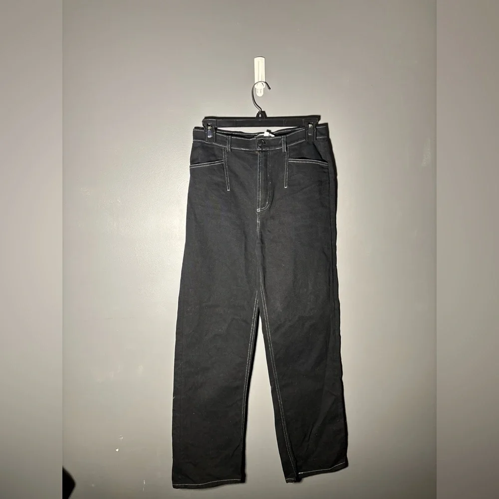 & Other Stories Contrast Stitch Wide Leg Jeans Women’s Size 4 - Picture 1 of 3